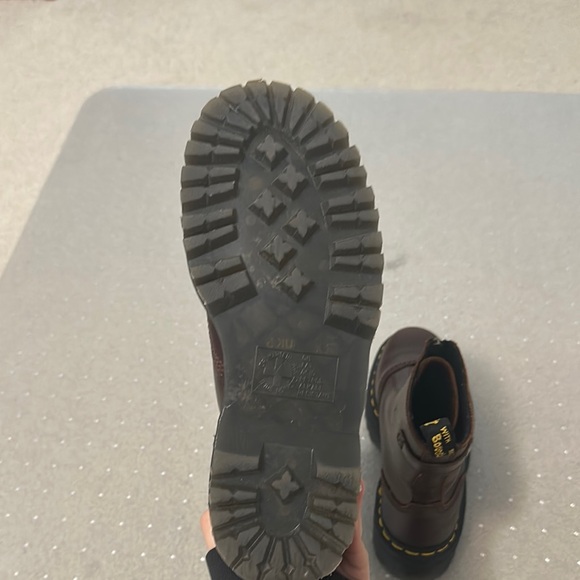 Dr. Martens Brown Leather Boots - Picture 6 of 9